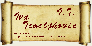 Iva Temeljković vizit kartica